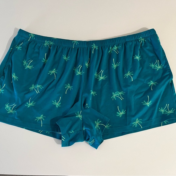 n/a Other - Teal Palm Tree Print Pajama Shorts